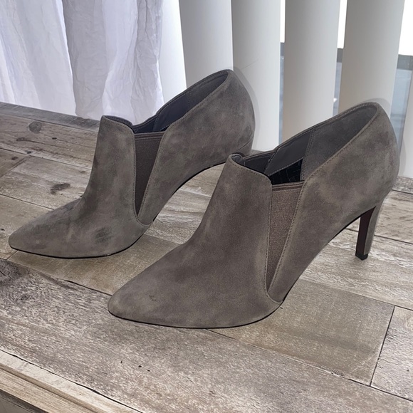 Cole Haan gray suede heels - Picture 1 of 4